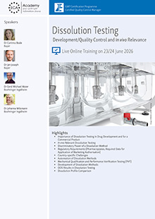 Dissolution Testing - Live Online Training