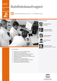 Stabilitätsbeauftragte/r (A 22) - Live Online Seminar
