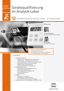 Gerätequalifizierung im Analytik-Labor (A 3) - Live Online Seminar