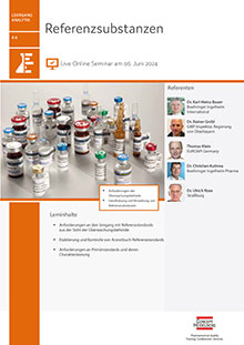 Referenzsubstanzen (A 6) - Live Online Seminar