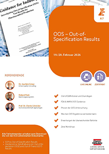 OOS - Out-of-Specification Results (A 7) - Live Online Seminar