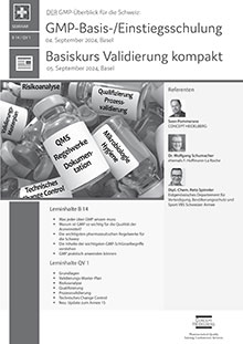 GMP/Basis-Einstiegsschulung - Schweiz - (B 14)