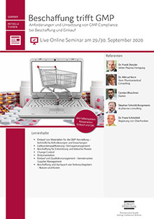 Live Online Seminar: Beschaffung trifft GMP