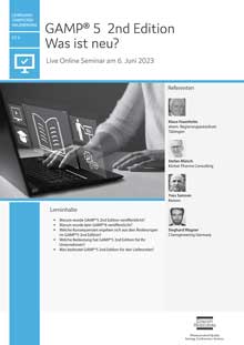 GAMP 5 2nd Edition - was ist neu? - Live Online Seminar (CV 3)