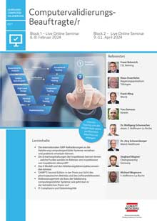 Computervalidierungs-Beauftragte/r (CV 7) - Block 1 - Live Online Seminar