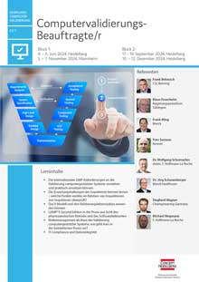 Computervalidierungs-Beauftragte/r (CV 7) Block 2