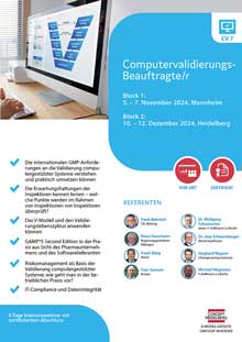 Computervalidierungs-Beauftragte/r (CV 7) - Block 1