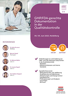 GMP-/FDA-gerechte Dokumentation in der Qualitätskontrolle (D 4)