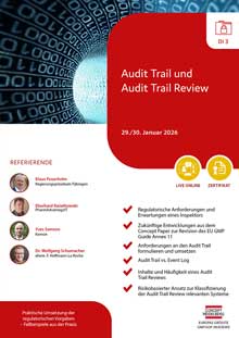 Audit Trail und Audit Trail Review (DI 3) - Live Online Seminar