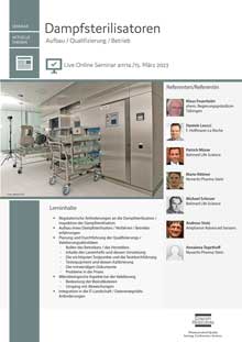 Dampfsterilisatoren - Live Online Seminar