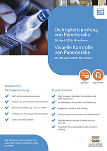 Dichtigkeitsprüfung & Visuelle Kontrolle von Parenteralia