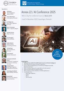Pre-Conference Course on Basics of AI and Annex 22 / AI Conference 2025