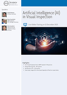 Artificial Intelligence (AI) in Visual Inspection - Live Online Training