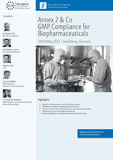 Annex 2 & Co. - GMP Compliance for Biopharmaceuticals