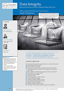 Data Integrity - Requirements for a GMP-compliant Data Life Cycle Im Auftrag der ECA Academy