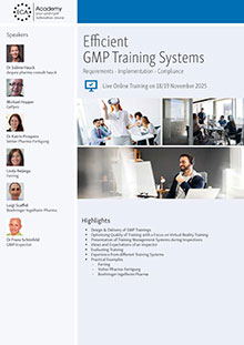 Efficient GMP Training Systems - Live Online Training