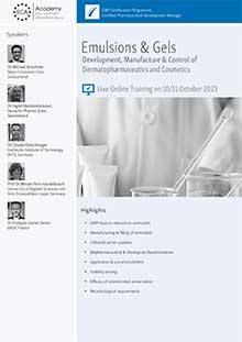 Emulsions & Gels - Live Online Training