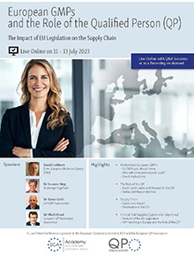 European GMPs and the Role of the Qualified Person (QP): Clinical Trial Supplies (Day 3 only) – Live Online Training