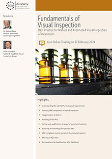 Fundamentals of Visual Inspection - Live Online Training