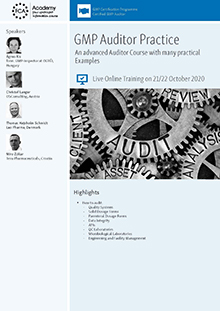 Live Online Training: GMP-Auditor Practice Im Auftrag der ECA Academy