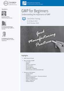 GMP for Beginners - Understanding the Importance of GMP - Live Online Training