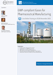GMP-compliant Gases for Pharmaceutical Manufacturing - Live Online Training