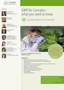 GMP for Cannabis – what you need to know - Live Online Conference