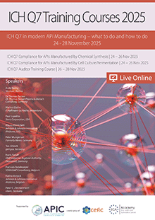 ICH Q7 Compliance for APIs Manufactured by Chemical Synthesis - Live Online Training