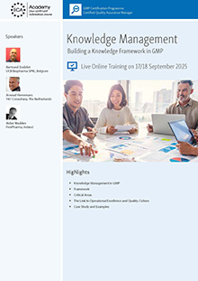 Knowledge Management in GMP - Live Online Training