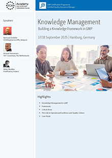 Knowledge Management in GMP