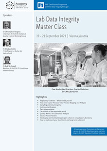 Lab Data Integrity Master Class