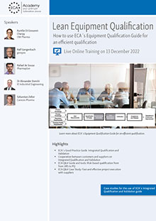 Lean Equipment Qualification - Live Online Training