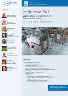 Lyophilization 2023 - Includes Workshop at GEA