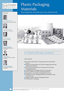 Plastic Packaging Materials -  Development, Manufacture, Use and Control Im Auftrag der ECA Academy