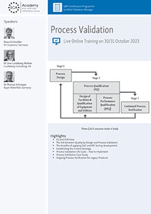 Process Validation - Live Online Training