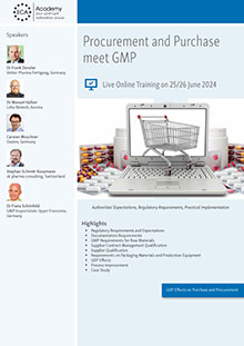 Procurement and Purchase meet GMP - Live Online