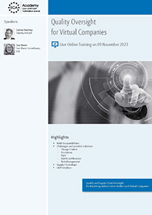 Quality Oversight for Virtual Companies - Live Online Training