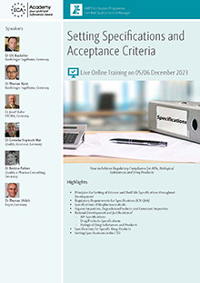 Setting Specifications and Acceptance Criteria - Live Online Training