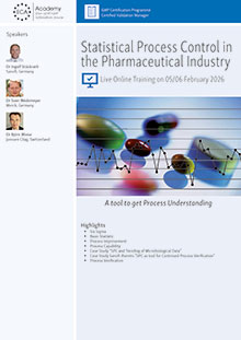 Statistical Process Control in the Pharmaceutical Industry - Live Online Training