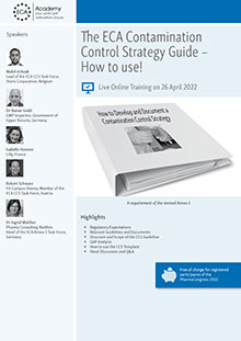The ECA Contamination Control Strategy Guide - How to use? - Live Online Training