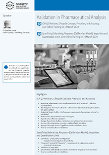 Validation in Pharmaceutical Analysis - Live Online Training