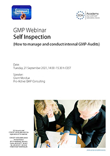 Webinar: Self Inspection Im Auftrag der ECA Academy