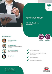 GMP-Auditor/in (FA 1)