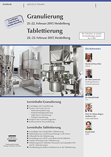 Tablettierung - Grundlagen, Optimierung, Trouble-Shooting
