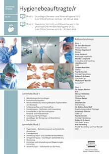 Hygienebeauftragte/r (H 2) - Live Online Seminar