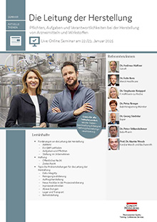 Die Leitung der Herstellung - Live Online Seminar