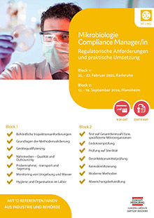 Mikrobiologie Compliance Manager/in (M 1/M 2)  - Block 1