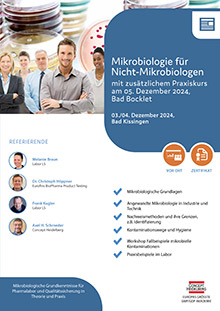 Mikrobiologie für Nicht-Mikrobiologen mit zusätzlichem Praxiskurs im Labor