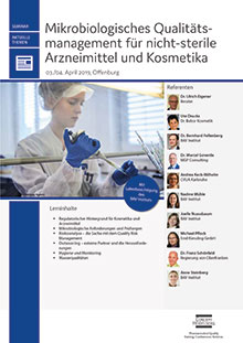 Mikrobiologisches Qualitätsmanagement für nicht-sterile Arzneimittel und Kosmetika Mit Besichtigung des BAV Instituts