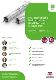 Pharmazeutische Packmittel aus Kunststoff und Elastomeren (PM 3)